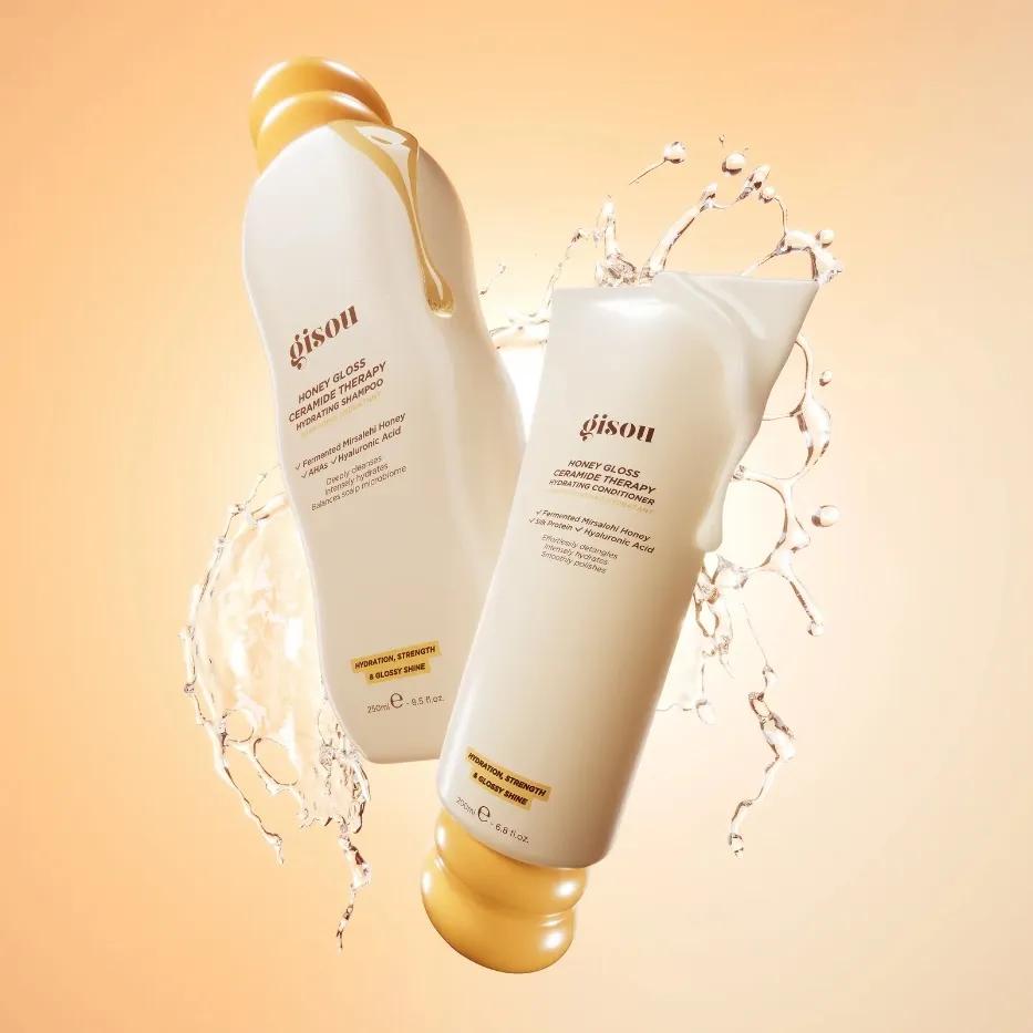 Зволожуючий шампунь для волосся Gisou Honey Gloss Ceramide Therapy Hydrating Shampoo