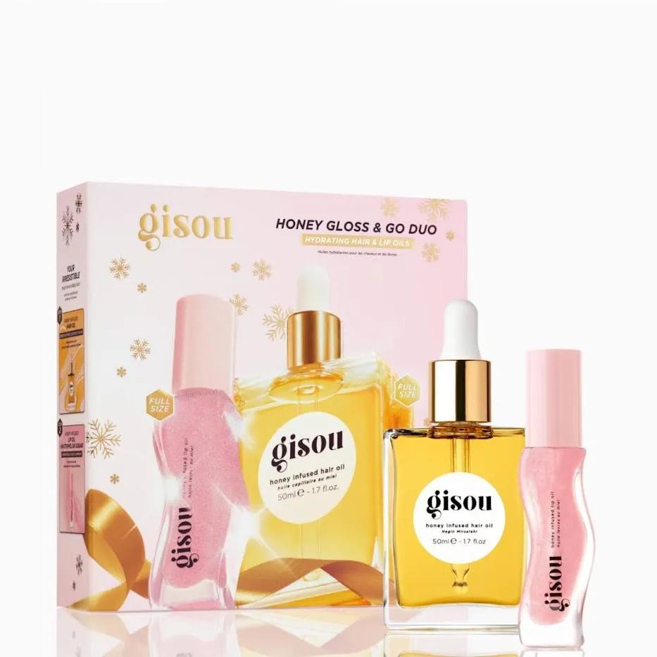 Зображення товару Набір для волосся та губ Gisou Honey Gloss & Go Duo