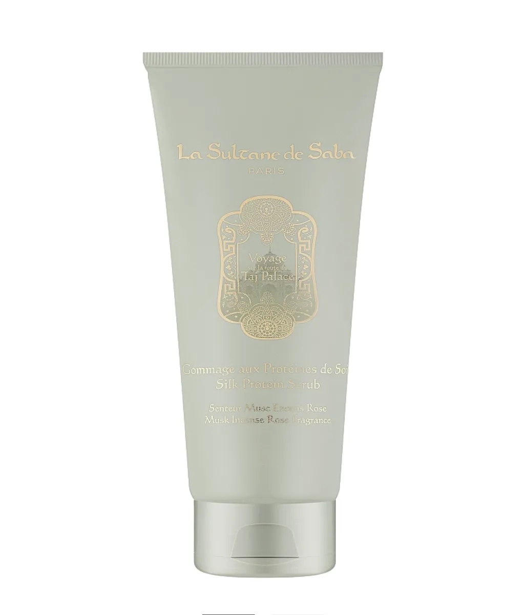 La Sultane de Saba Taj Palace Musk Silk Protein Scrub  Шовковий скраб для тіла з протеїнами шовку «Мускус, ладан і троянда»